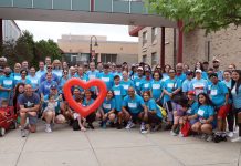 HEART HEALTHY: Blue Cross & Blue Shield of Rhode Island associates and their families gather at Rhode Island College during the American Heart Association’s 2025 Southern New England Heart Walk. COURTESY BLUE CROSS & BLUE SHIELD OF RHODE ISLAND