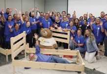 BankNewport
Bed, bank and beyond: BankNewport employees participate in a charity program to build beds for children.
COURTESY BANKNEWPORT