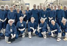 Amgen Rhode Island On the C-shift: Amgen Rhode Island staff’s commitment to teamwork, quality, and innovation helps advance Amgen’s mission to serve patients. Pictured are AR30 C-Shift Manufacturing team members.
COURTESY AMGEN RHODE ISLAND