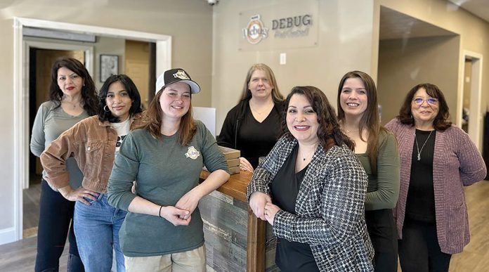 Growing together: The Debug Pest Control team celebrates another year of growth and teamwork.
COURTESY DEBUG PEST CONTROL INC. Growing together: The Debug Pest Control team celebrates another year of growth and teamwork.
COURTESY DEBUG PEST CONTROL INC.