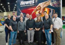 R.B. Howes & Co. Keep on trucking: Members of the Howes team at the Mid-America Trucking Show in Louisville, Ky.
COURTESY R.B. HOWES & CO.