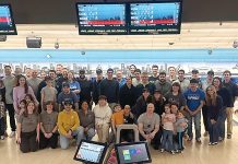 Bonding over bowling: KPMG organizes employee outings involving friendly competition.  COURTESY KPMG LLP