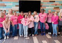 Narragansett Bay Insurance Company PUTTING UP A FIGHT: Members of the Narragansett Bay Insurance Co. hold a luncheon to benefit the fight against breast cancer.
COURTESY NARRAGANSETT BAY INSURANCE CO.