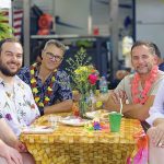 Red House Custom Building LLC IS THIS PARADISE? Red House employees have a tropical-themed lunch.
COURTESY RED HOUSE CUSTOM BUILDING LLC