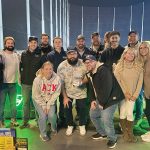 JPS Construction and Design Inc. DISPLAYING DRIVE: Co-workers from JPS Construction and Design Inc.
spend some time together at Topgolf sports and entertainment complex.
COURTESY JPS CONSTRUCTION AND DESIGN INC.