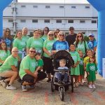 FOR THE CAUSE: Westerly Community Credit Union staff members prepare for the Belly Button 5k, a fundraiser for gastroschisis research in children.  COURTESY WESTERLY COMMUNITY CREDIT UNION