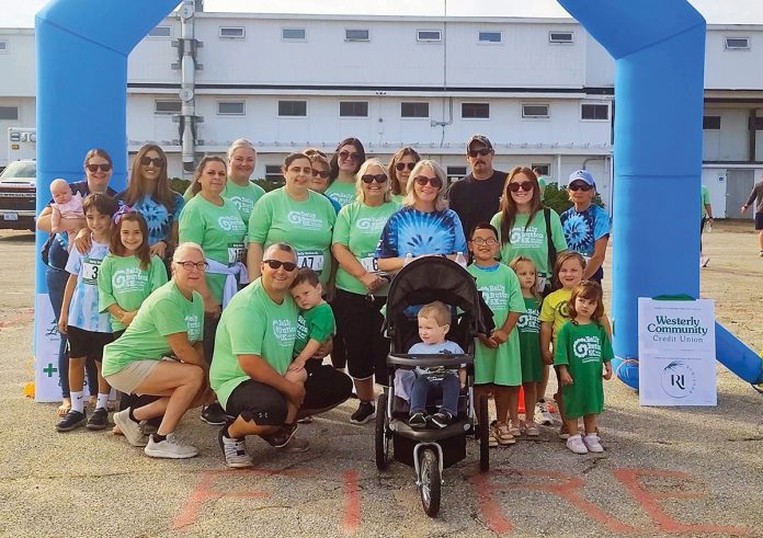 FOR THE CAUSE: Westerly Community Credit Union staff members prepare for the Belly Button 5k, a fundraiser for gastroschisis research in children.
COURTESY WESTERLY COMMUNITY CREDIT UNION FOR THE CAUSE: Westerly Community Credit Union staff members prepare for the Belly Button 5k, a fundraiser for gastroschisis research in children.
COURTESY WESTERLY COMMUNITY CREDIT UNION