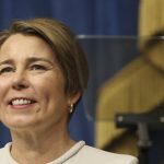 MASSACHUSETTS GOV. Maura T. Healey signed a bill that allows cities and bars to opt into a plan that will allow those establishments to remain open until 3 a.m. until July 31. / AP FILE PHOTO / JESSICA RINALDI  