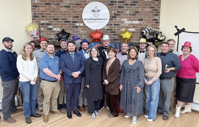 Super lunch: Council team members get together at the annual Superlative Awards Lunch.
COURTESY NARRAGANSETT COUNCIL - SCOUTING AMERICA Super lunch: Council team members get together at the annual Superlative Awards Lunch.
COURTESY NARRAGANSETT COUNCIL - SCOUTING AMERICA