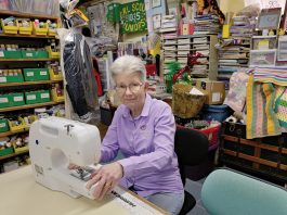 Crafting a community one class at a time SUPPLIES AND SCHOOLING: Maureen van Herpe is the owner and operator of Wood Items & More in Smithfield, where she sells various craft items and teaches sewing, decorative painting, crocheting and quilting classes.
PBN PHOTO/MICHAEL SALERNO