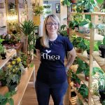 GREEN KEEPER: Anastasia Karatza opened Thea Plant Co. on Broadway in Providence in 2023 and offers an array of services and community programming.  PBN PHOTO/MICHAEL SALERNO.