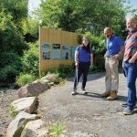 Horsley Witten completes plan to address stormwater runoff at RWP Zoo
CLEAN TEAM: Roger Williams Park Zoo has a new plan to prevent stormwater runoff from contaminating the park’s 100 acres of lakes. Contributors to the project included, from left, Molly Welsh of the Audubon Society of Rhode Island, Lou Perrotti, director of conservation programs for the zoo; and Brian Kuchar, Horsley Witten Group principal landscape architect who is leading the project.
PBN PHOTO/MICHAEL SALERNO