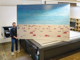 Josef Blazar became owner and president of Blazing Editions in East Greenwich in 2016. The fine art printmaker was started by his father, Alan Blazer, 30 years ago. / PBN PHOTO/MICHAEL SALERNO