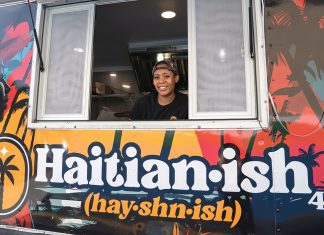 AUTHENTIC FLAVORS: Anne Rabel launched Haitian.ish as a Providence-based catering company in 2023 and opened her food truck, pictured, two years later. PBN PHOTO/STEPHANIE BERNABA