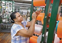 It hasn’t been easy for R.I. factories STRING SKILLS: Machine operator Maria Dacruz works on the production floor of Neocorp Inc., a standard and technical rope and bungee cord maker in Pawtucket. Neocorp was among the local manufacturers that dealt with inflated tariffs in 2025.
PBN FILE PHOTO/MICHAEL SALERNO