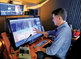 Forensic audio analysts still thrive in AI world A SOUND BUSINESS PLAN: Mark Scetta, owner of Stellar Audio Forensics LLC in Providence, with the equipment he uses to analyze sound recordings for legal cases and other matters.
PBN PHOTO/MICHAEL SALERNO