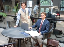 In legal world, artificial intelligence is a double-edged sword NEW PRACTICE: Attorneys John R. Feeney, left, and Maxwell Holland are the founding partners of Contract House LLC, a generative artificial intelligence-driven, attorney-backed law firm in Newport.
PBN PHOTO/DAVID HANSEN