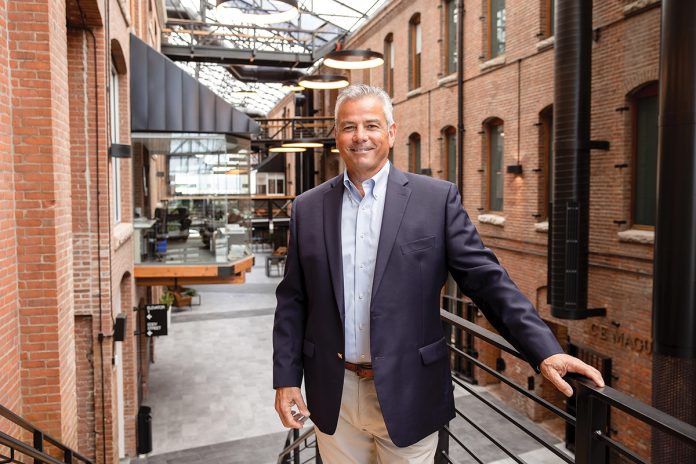 Foundation of Trust: Gordon Zaniol, project executive at Shawmut Design and Construction, has grown the firm’s K-12 portfolio to 16 school projects across seven districts, guided by his mantra: “Promises made, promises kept.”
PBN PHOTO/TRACY JENKINS Foundation of Trust: Gordon Zaniol, project executive at Shawmut Design and Construction, has grown the firm’s K-12 portfolio to 16 school projects across seven districts, guided by his mantra: “Promises made, promises kept.”
PBN PHOTO/TRACY JENKINS