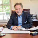 EDUCATIONAL APPROACH: Greg Agnone, CEO and president of Chestnut Hill Insurance Group, serves as a panelist on WOON’s “­Coffee An’ ” radio talk show every Thursday, which takes an educational approach to financial and insurance topics. PBN PHOTO/STEPHANIE BERNABA