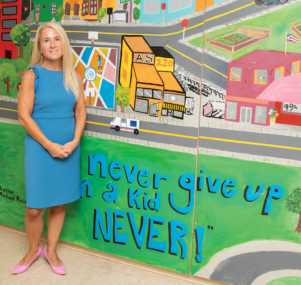 Servant Leadership: Beth Bixby, CEO of Tides Family Services, leads with a servant leadership that her mentor, Brother Michael Reis, instilled in her, helping to build Rhode Island’s mobile health crisis response system for children and families.
PBN PHOTO/STEPHANIE BERNABA Servant Leadership: Beth Bixby, CEO of Tides Family Services, leads with a servant leadership that her mentor, Brother Michael Reis, instilled in her, helping to build Rhode Island’s mobile health crisis response system for children and families.
PBN PHOTO/STEPHANIE BERNABA