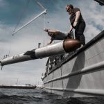 RHODE ISLAND-BASED defense technology company Vatn Systems Inc. and Taiwan's National Chung-Shan Institute of Science and Technology have agreed to explore joint naval defense projects on behalf of Taiwan's Ministry of National Defense. Among Vatn's products is a autonomous underwater vehicle platform torpedo called the S12, pictured, which is produced in Bristol. / COURTESY VATN SYSTEMS INC.
