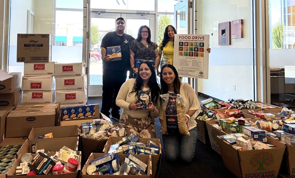 Beacon Bank RI summer food drive