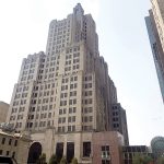 LOOKING UP: The R.I. Commerce Corp. board of directors on Aug. 24 unanimously approved up to $9.5 million in state support to help jump-start the stalled redevelopment of Providence’s “Superman” building,  PBN FILE PHOTO/CHRIS BERGENHEIM