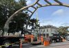 Federal Hill’s La Pigna sculpture removed for storm-damage repairs