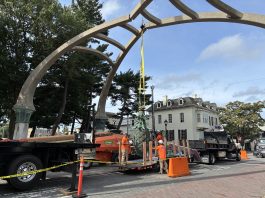Federal Hill’s La Pigna sculpture removed for storm-damage repairs