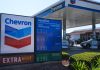 DIESEL AND GAS prices are displayed at a Chevron gas station in Brea, Calif. The average weekly price of self-serve, regular unleaded gasoline in Rhode Island increased 12 cents in the last week to $4.37 per gallon, AAA Northeast said Monday. / AP PHOTO/JAE C. HONG