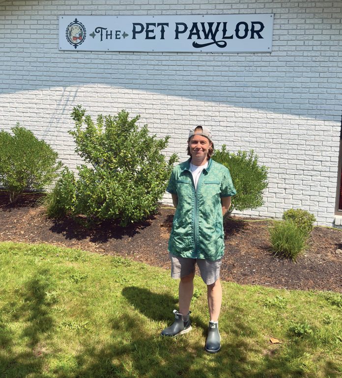 LIVING THE DREAM: Courtney Walker opened The Pet Pawlor dog-grooming salon with her wife, Kether Paradise, in Middletown in May.
PBN PHOTO/CHRISTOPHER ALLEN LIVING THE DREAM: Courtney Walker opened The Pet Pawlor dog-grooming salon with her wife, Kether Paradise, in Middletown in May.
PBN PHOTO/CHRISTOPHER ALLEN