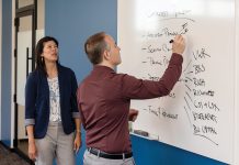 RI’s life sciences hub: RI Bio Connective Infrastructure: Michelle Wu, of WU Consulting, meets with Glenn Robertelli, RI Bio’s executive director, whose nonprofit links Rhode Island’s life sciences ecosystem.
PBN PHOTO/ TRACY JENKINS