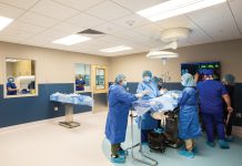 ESSAY: Redefining the Return on Investment in Higher Ed Learn and earn: The high-fidelity simulation surgical space at the New England Institute of Technology’s East Greenwich campus, developed alongside Brown University, allows students to operate digitally on a body. This technology is used in NEIT and Brown University Health’s registered apprenticeship program to provide students a pathway into surgical technology while remaining employed.
COURTESY NEW ENGLAND INSTITUTE OF TECHNOLOGY
