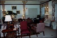 A variety of seating awaits in the living room, Vanderbilt Hall. A variety of seating awaits in<br> the living room, Vanderbilt Hall.