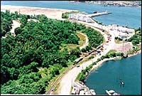 One of the areas alongEast Providence waterfrontthat city hopesto revive. One of the areas along<br>East Providence waterfront<br>that city hopes<br>to revive.