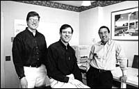 Jim Niemi, Jason Harry and StephenKieshinski. (Photo, Tom Croke) Jim Niemi, Jason Harry and Stephen<br>Kieshinski. (Photo, Tom Croke)