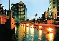 WaterFire has quickly become oneof Rhode Island's signatureevents.(Courtesy ofWaterFire) WaterFire has quickly become one<br>of Rhode Island's signature<br>events.(Courtesy of<br>WaterFire)