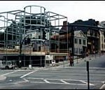 Framework for condos rises at thefoot of College Hill. (Tom Croke)