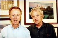 David J. O'Brien, owner of PictureThis, and Richard Benjamin,photographer. (Al Alexio) David J. O'Brien, owner of Picture<br>This, and Richard Benjamin,<br>photographer. (Al Alexio)