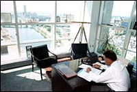 William Farrell of Brown, Rudnick,Freed & Gesmer has prime spaceat One Washington Plaza. William Farrell of Brown, Rudnick,<br>Freed & Gesmer has prime space<br>at One Washington Plaza.
