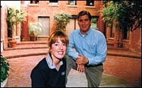 Kristine Mangan and Tom Remillardof REON Broadband. (BrianMcDonald) Kristine Mangan and Tom Remillard<br>of REON Broadband. (Brian<br>McDonald)