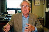 John Wareen, CEO, is enthusiasticfor bank's future. (H. Johnson) John Wareen, CEO, is enthusiastic<br>for bank's future. (H. Johnson)