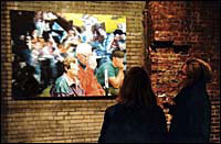 ONE OF THE large format paintings on display at the Lemer Building. ONE OF THE large format paintings <br>on display at the Lemer Building.
