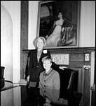 In the Director's Room at the Biltmore are Judey Cullen (left) and Susan Eiseman.