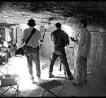 Providence Pictures making its mark filming documentaries worldwide On location in Egypt, Gary Glassman (R)directs crew shooting for the DiscoveryChannel.
