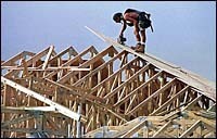 Houses are going up, but they arenot starters. Houses are going up, but they are<br>not starters.