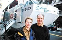 Splash is the name chosen by Julieand Robert Roland for their newamphibious tour. Splash is the name chosen by Julie<br>and Robert Roland for their new<br>amphibious tour.