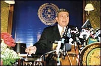 Mayor Cianci announced he will notrun for re-election. Mayor Cianci announced he will not<br>run for re-election.