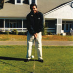 Foxwoods also has a golf club – in Richmond Foxwoods pro Dick Johnson linesup a shot at Foxwoods Golf &Country Club.