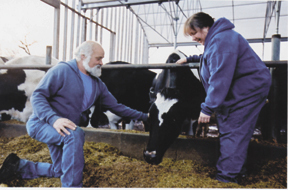 Louis and Jane Escobar at their Highland Farmin Portsmouth. Louis and Jane Escobar at their Highland Farm<br>in Portsmouth.